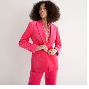 NWT Cherry Red velvet Blazer